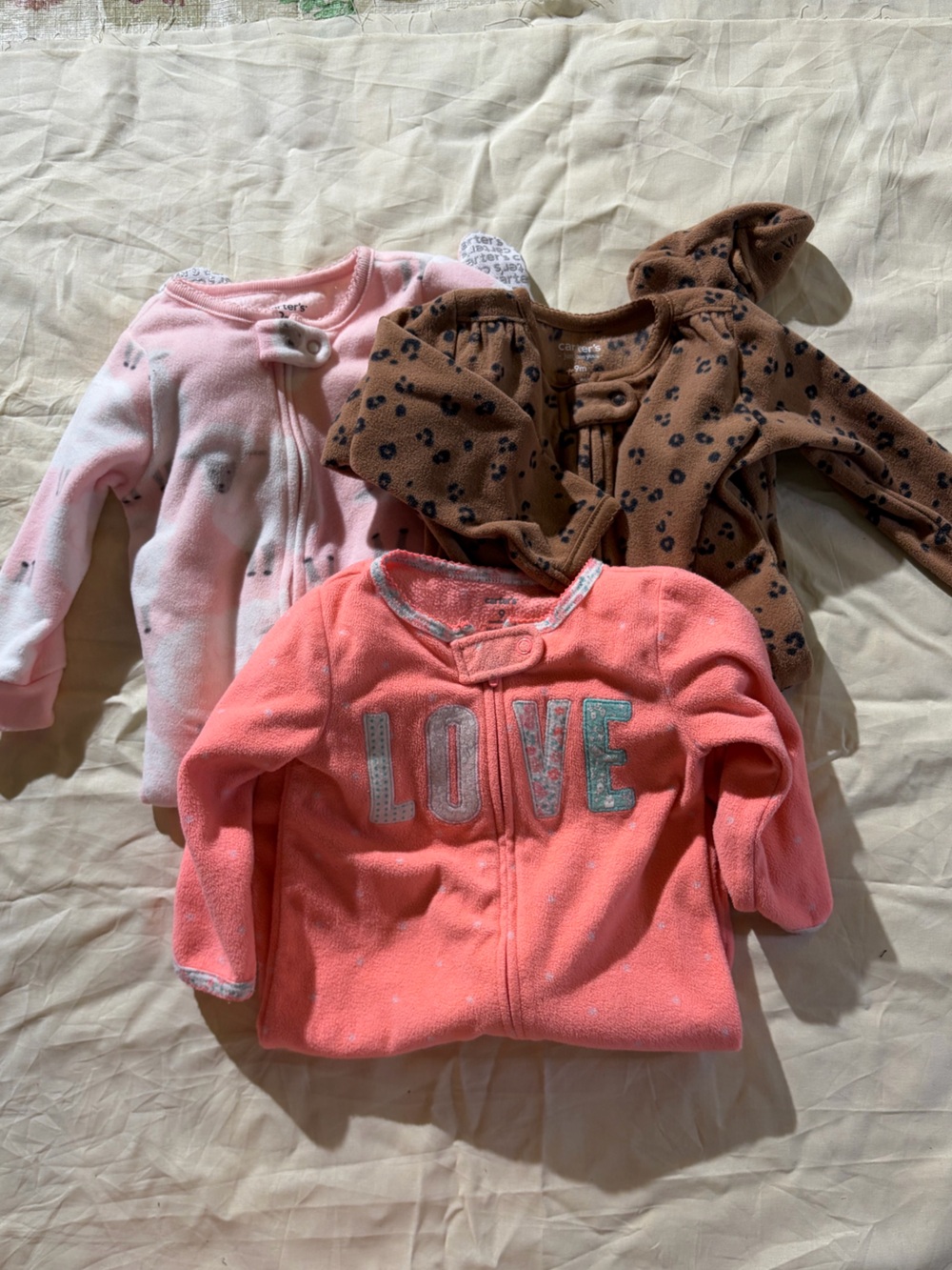 Carter's Fleece Zip Footie Bundle